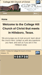Mobile Screenshot of collegehillchurchofchrist.org
